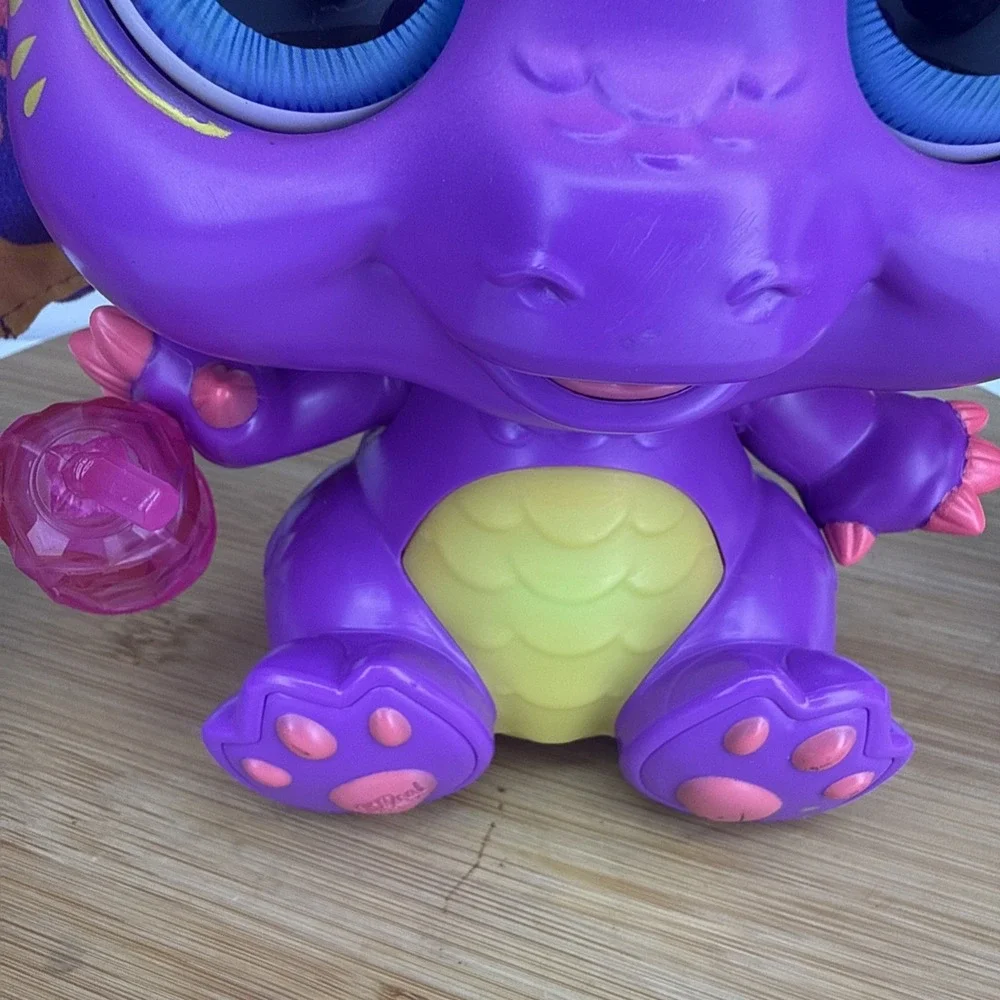 Hasbro FurReal Friends Moodwings Baby Dragon Interactive Pet Purple Tested‎